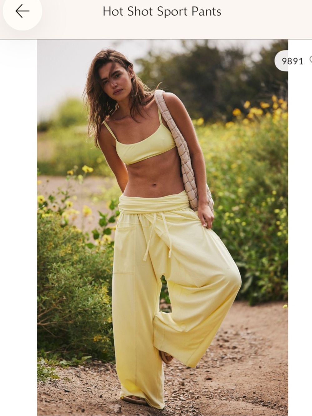 Free People Dusty Blue Hot Shot Sport Pants